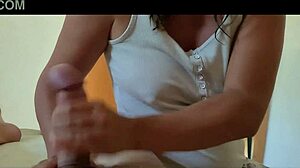 you won't believe this unfaithful wife jerking off her coworker in the hotel with her dirty talk