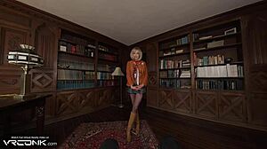 in vr i rip ashley graham's tights and fuck the blonde milf cosplay slut hard