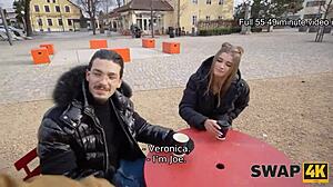 Cuckold boyfriend watches us pound his girlfriend hard in Swap4k swap