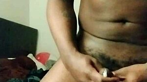 she playfully spreads her ass while flirting, feeling super sexy as her hair sways teasingly