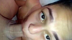 wife blows hubby rough wet messy before femdom amazon ride