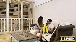 Sis porn babe tempts rich stepbrother into bound play