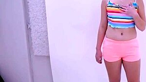 damn this hot teen fucks the producer after casting wow