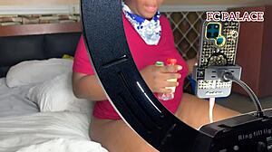 Horny Indian Milf Fingers Herself Then Fucks The Gateman Hard On Her Bed While Chatting With Husband!