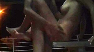 Public hard sex penetrates her deep outdoor