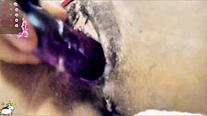 chilena squirts twice on videocall with dildo