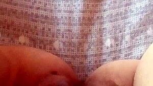 i'm gretala pregnant flashing thong in sexy exhibition