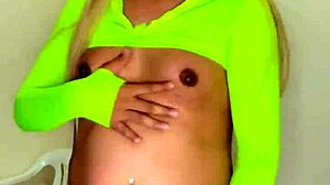What hides under that crossdresser's intriguing small tits?