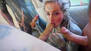 Hey, tattoo slut anuskatzz takes double anal dp gangbang atm till massive facial blast?