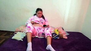 stepsis slut caught masturbating begs cock suck swallow every drop