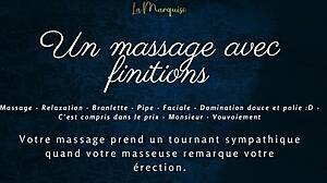 Want this French massage ending in sloppy blowjob audio?