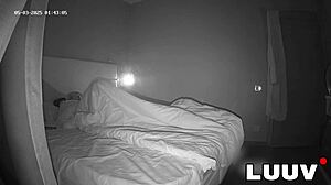 Luuv's Evening Fuck Ends with Hot Cum Gulp on Bedroom Cam?!