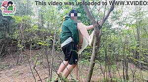 Whoa 😘 Thai girl gets pussy licked in forest then fucked hard!