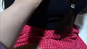 wanna see busty 18yo schoolgirl's tight pink pussy under her skirt?