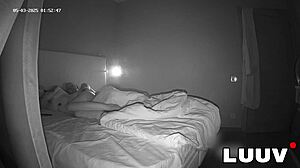 Luuv's Evening Fuck Ends with Hot Cum Gulp on Bedroom Cam?!