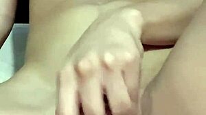 solo petite babe fucks tight pussy in underwear craving monster cock homemade