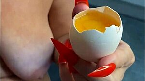 Milf Mommy Inseminates Taboo Eggs with Handjob Food Creampie Biology!