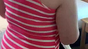 panties tease her petite body lines