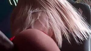 shove fist deep in blonde sex doll's tight ass