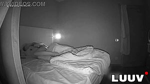 Luuv's Evening Fuck Ends with Hot Cum Gulp on Bedroom Cam?!