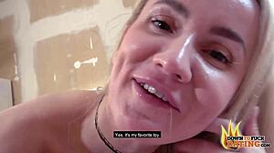 Tania Swank Blonde Tempted by Stranger on Outdoor First Date