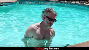 Swapping Daddys For Underwater Blowjob Orgy Fun