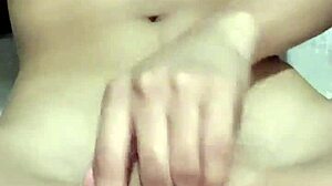 solo petite babe fucks tight pussy in underwear craving monster cock homemade