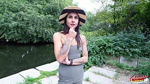 Skinny German Teen Jenny Stella Begs for Hard Anal in Berlin Casting!