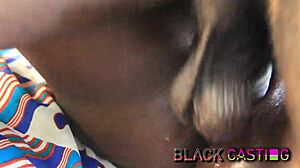 Tiny bitch screams as black bbc boyfriend rams her narrow ass outdoors near ranch after clothes rip