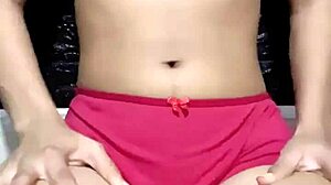 solo petite babe fucks tight pussy in underwear craving monster cock homemade