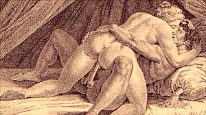 Vintage Erotic Illustrations Capture Antique Retro Cartoon Scenes in Detail