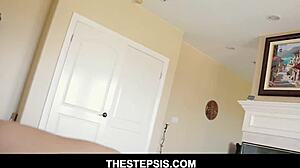 blair williams nice ass teen stepsis fucked pov on bed