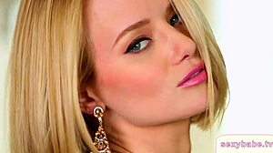 watch her tease in lingerie before slowly stripping nude dancing