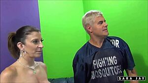 Sara Jay begs Porno Dan ditch condom for that whorish facial craving