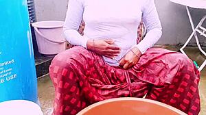 Sexy Indian Maid's Daughter Bounces Huge Natural Tits On Owner's Cock In Dirty Bedroom Ride