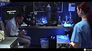 Mad Scientist Freezes 18YO Lab Doll For Creampie Squirt Control!