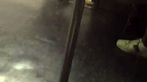 Dude, check out groping this big ass and tits on the train college girl!