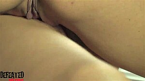 blonde czech lesbians clash in intense pussy-to-pussy tribbing fight