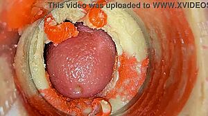 feel me cum on your cock with camera deep inside my pussy asmr?