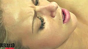 blonde czech lesbians clash in intense pussy-to-pussy tribbing fight