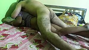 black aunty screams as hubby pounds her fat asshole