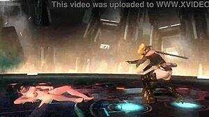 Momiji's Nude DOA Tag Team Ryona Wrestling Beatdown!