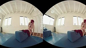 yanks vr's amateur redhead hedera humps to horny nipple orgasm