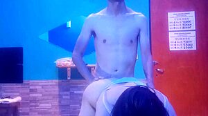 hey we're bending over doggystyle in this remote spot my latina roommate wife moans loud