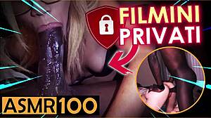 Listen to this Italian amateur's ASMR dialogues while she teases your monster cock, right?