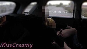 Slutty Wife And Student Dogged Bent Over In Public Parking Lot