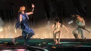 Momiji's Nude DOA Tag Team Ryona Wrestling Beatdown!