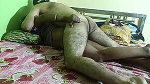 black aunty screams as hubby pounds her fat asshole