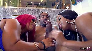 Curvy Ebony Bitches Pound Monster Cock