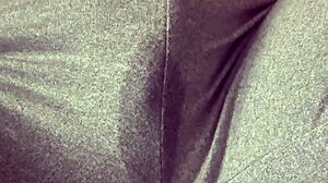 Juicy Wet Pussy Dripping Through Grey Leggings Toys Tease